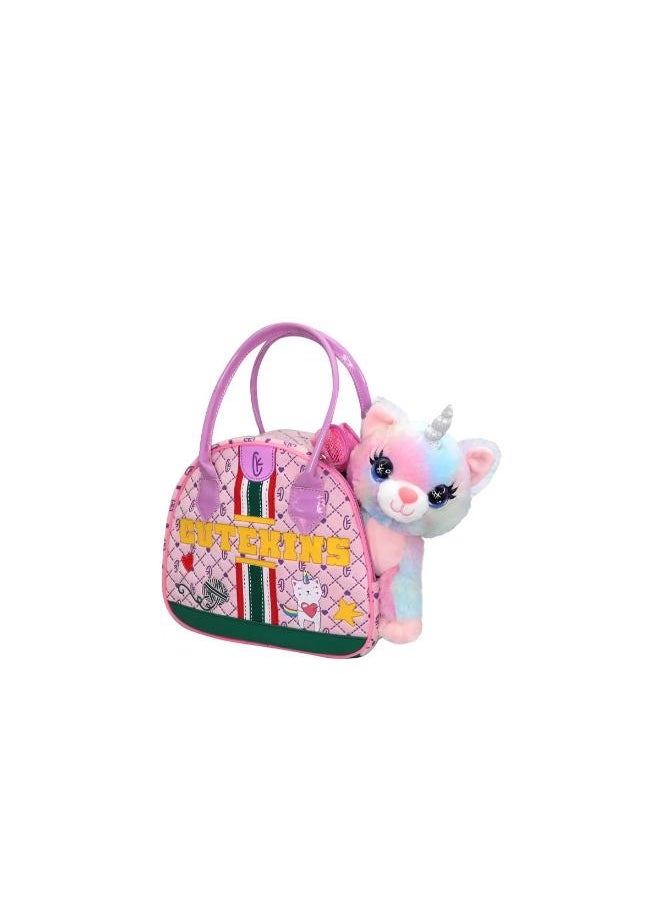 Funville Cutekins Plush Caticorn With  A Purse  - Image 1
