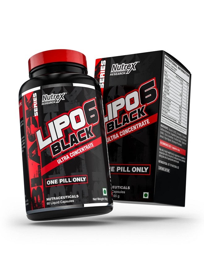 Nutrex Research Nutrex Lipo 6 Black Ultra Concentrate 60 Capsules,Pack Of 1,1 Count - Image 1