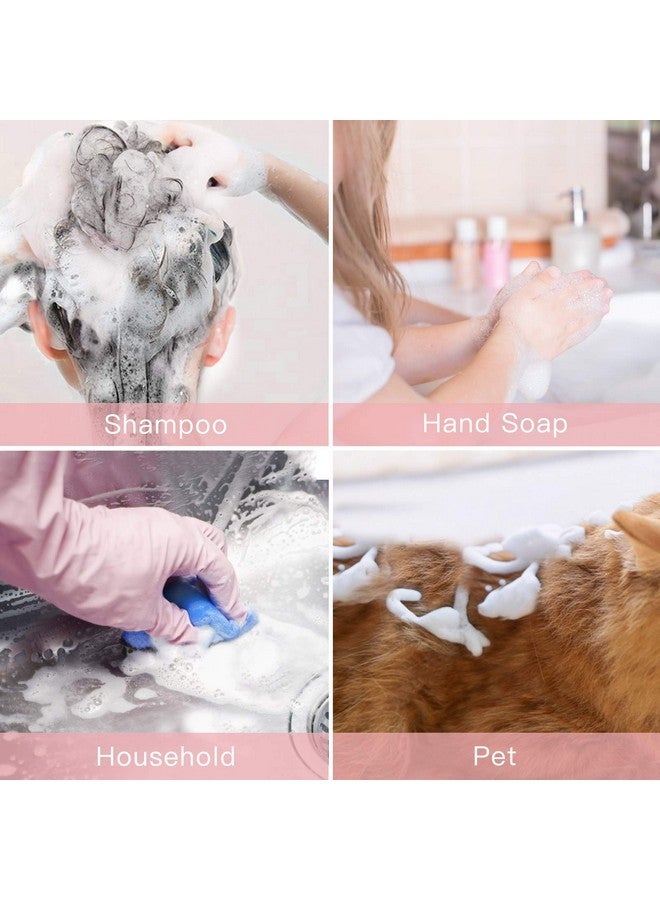 تيكسون زجاجة مضخة رغوية (وردي)، مضخة رغوية فارغة بحجم مناسب للسفر لصابون الشامبو ومنظف الرموش (60 مل، 3 قطع) - Image 2