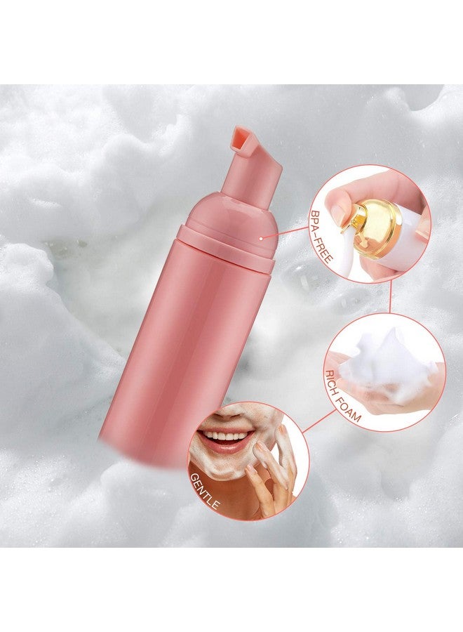 تيكسون زجاجة مضخة رغوية (وردي)، مضخة رغوية فارغة بحجم مناسب للسفر لصابون الشامبو ومنظف الرموش (60 مل، 3 قطع) - Image 3