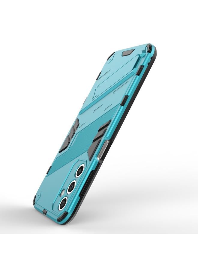 S-TOP Case For Samsung Galaxy A24 5G / A24 4G Punk Armor 2 in 1 PC + TPU Shockproof Phone Case with Invisible Holder - Image 4