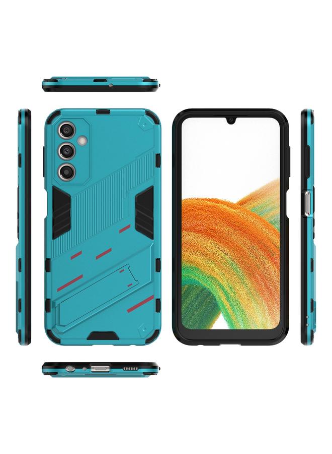 S-TOP Case For Samsung Galaxy A24 5G / A24 4G Punk Armor 2 in 1 PC + TPU Shockproof Phone Case with Invisible Holder - Image 2