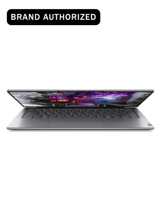 Yoga Slim 7 14IMH9 Laptop, Intel Core Ultra 5 125H Processor, 16GB LPDDR5 RAM, 1TB SSD, Integrated Intel Arc Graphics, 14" WUXGA OLED Display, Windows 11 Home, Backlit , 1 Year Warranty | 83CV00FNAX English/Arabic Keyboard English/Arabic Luna Grey