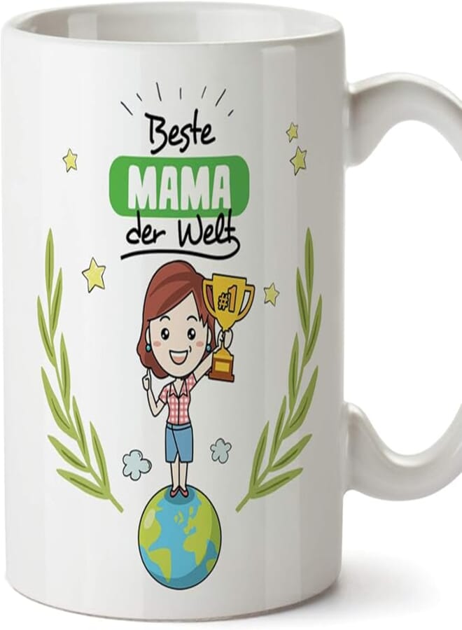 MUGFFINS Mug Mum Gift – Best Mum in the World – Beautiful and Funny Coffee Mug as a Gift Idea for Mothers/Mother's Day/Birthday