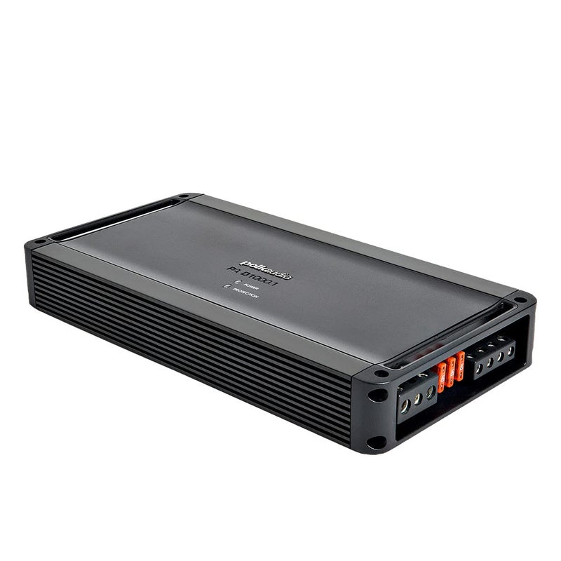 Polk Audio PA D1000.1 Class D MOSFET Monoblock Mobile Audio Amplifier; 500 Watts RMS @ 4 ohms, 800 Watts RMS @ 2 ohms and 1200 Watts RMS @ 1 ohm; Remote Subwoofer Level Control - Image 2