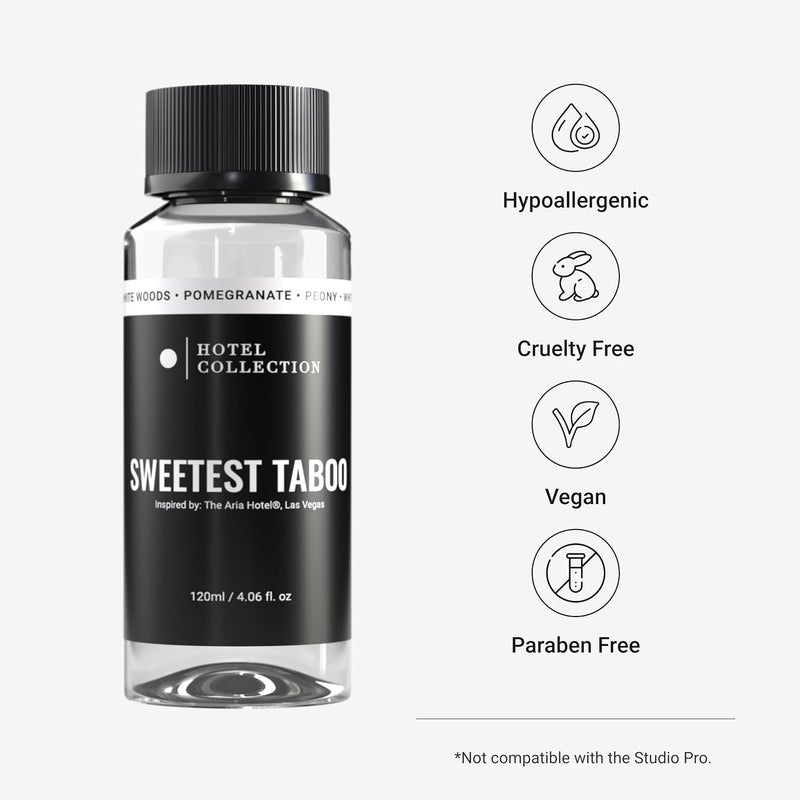 AROMA360 Hotel Collection - Sweetest Taboo Essential Oil Scent - Luxury Hotel Inspired Aromatherapy Scent Diffuser Oil - Decadent Citrus, Juicy Berries, & Floral Peony - for Essential Oil Diffusers - 120mL - Image 1
