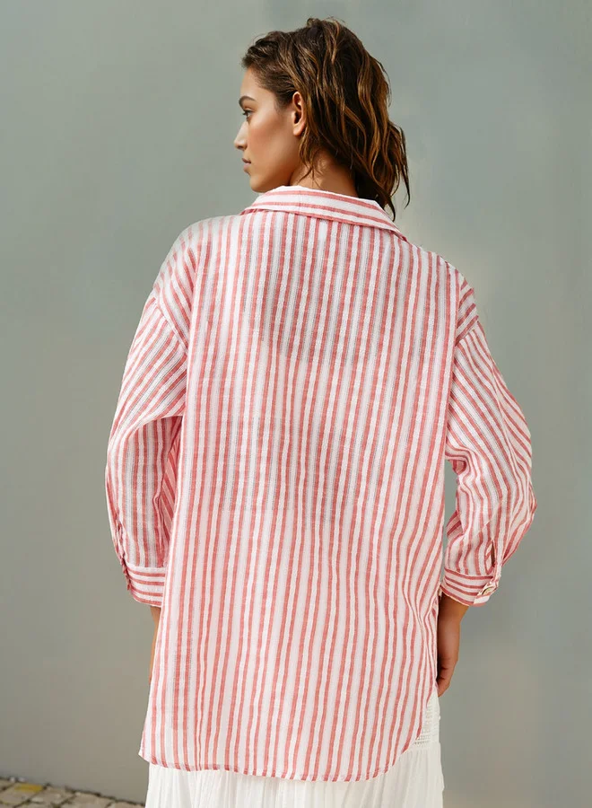 Lee Cooper Textured Striped Shirt