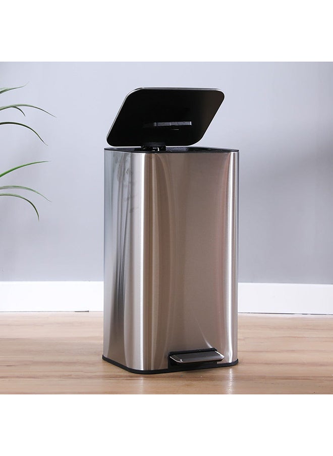 DANUBE HOME - Falcon Stainless Steel Trash Bin Recycle Bin Pedal Bin Soft Close Stainless Steel Matte Finish 30L L32.5XW31.8X61.9Cm - Image 1