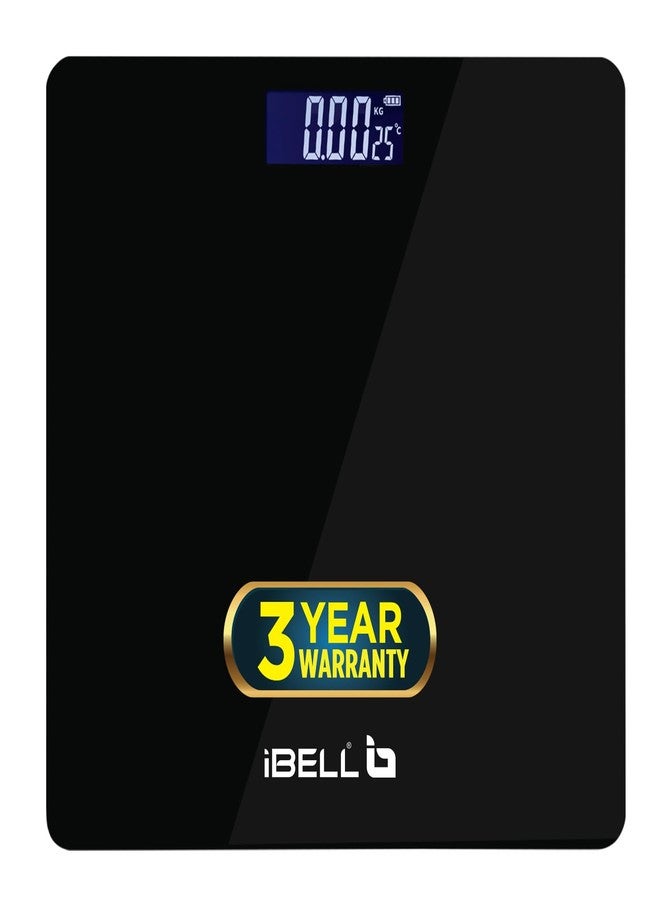 IBELL BS260M Digital Weighing Scale for Body Weight with 3-Year Warranty | Ultra-Light Tempered Glass Bathroom Scale (180 kg) - Image 1