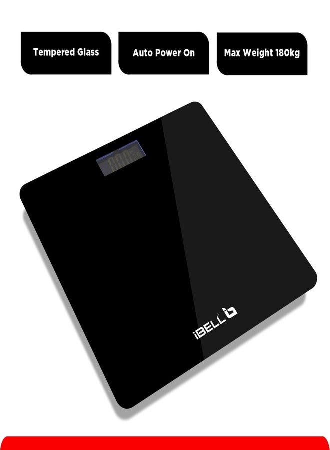 IBELL BS260M Digital Weighing Scale for Body Weight with 3-Year Warranty | Ultra-Light Tempered Glass Bathroom Scale (180 kg) - Image 4