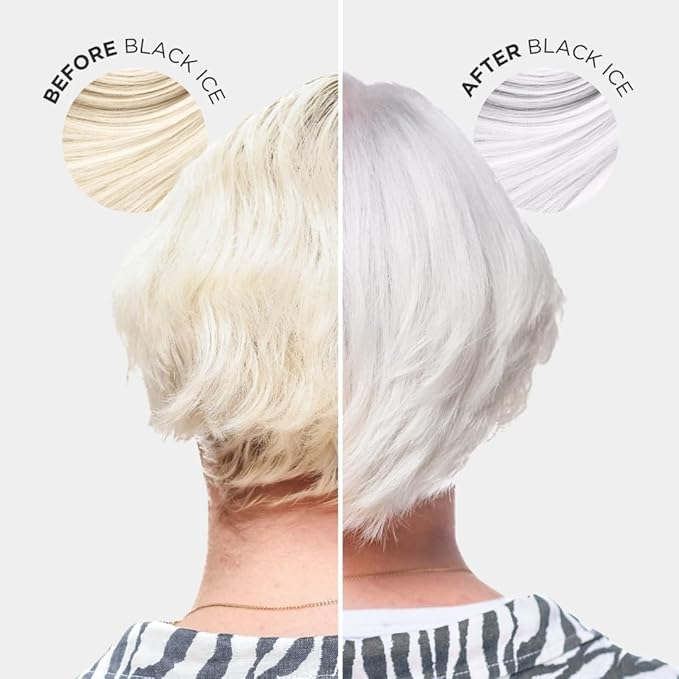Jerome Russell Bblonde Black Ice Toning Shampoo Cool Icy Toner for Light Blonde Hair SulphateFree Nourishing Formula with Intense Black Pigments for Neutralising Brassiness - Image 4