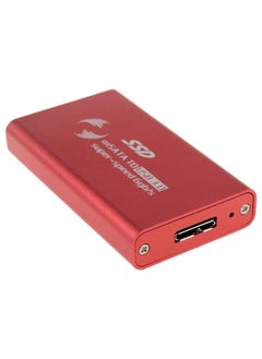 BURAQ 6gb/s mSATA Solid State Disk SSD to USB 3.0 Hard Disk Case(Red)  - Image 3