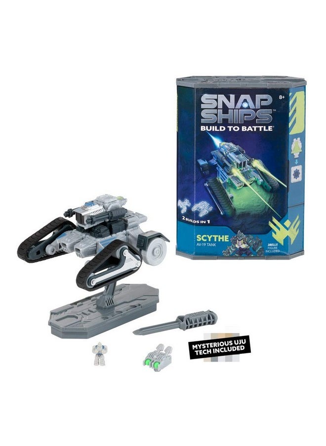 SNAP SHIPS Snap Ships Scythe AV-19 Tank - Construction Toy for Custom Building and Battle Play - Ages 8+  - Image 1