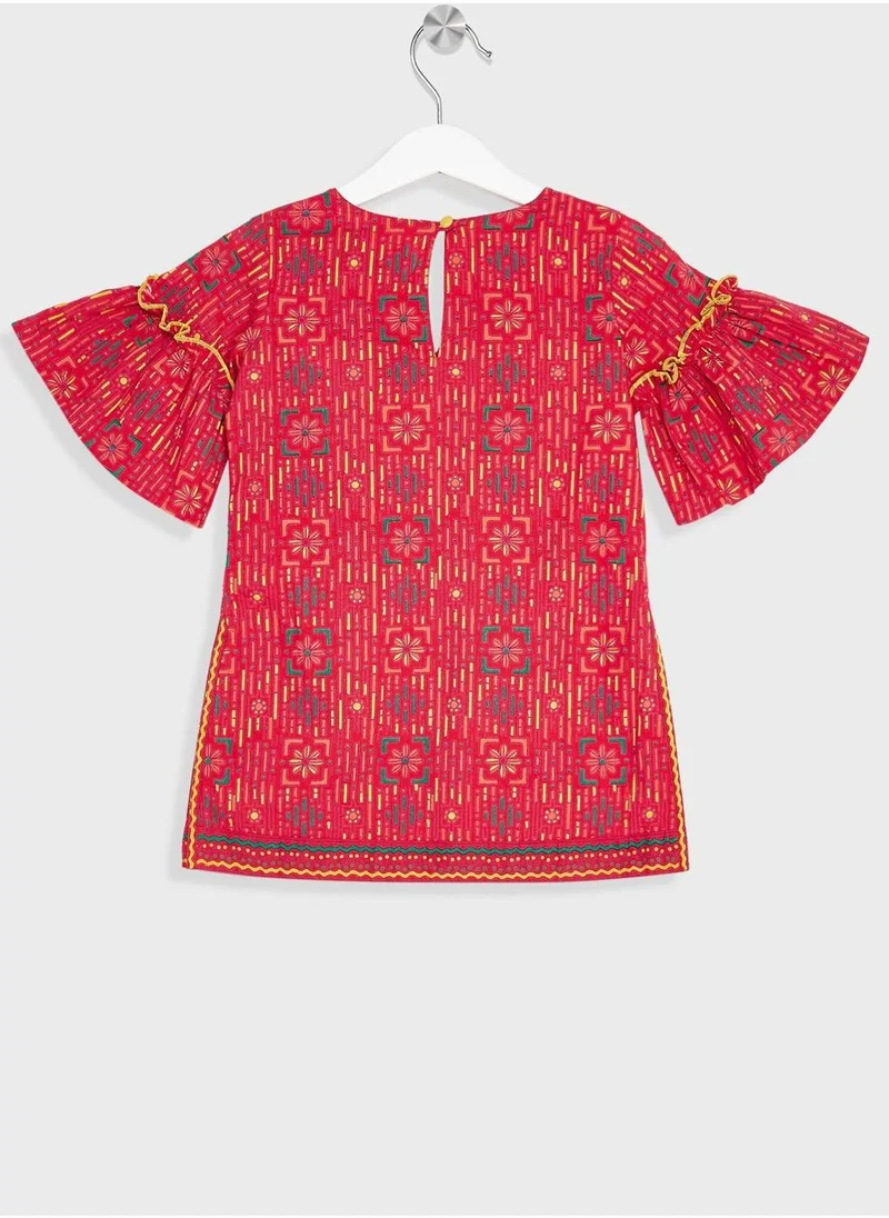 Fabindia Kids Printed Salwar Set