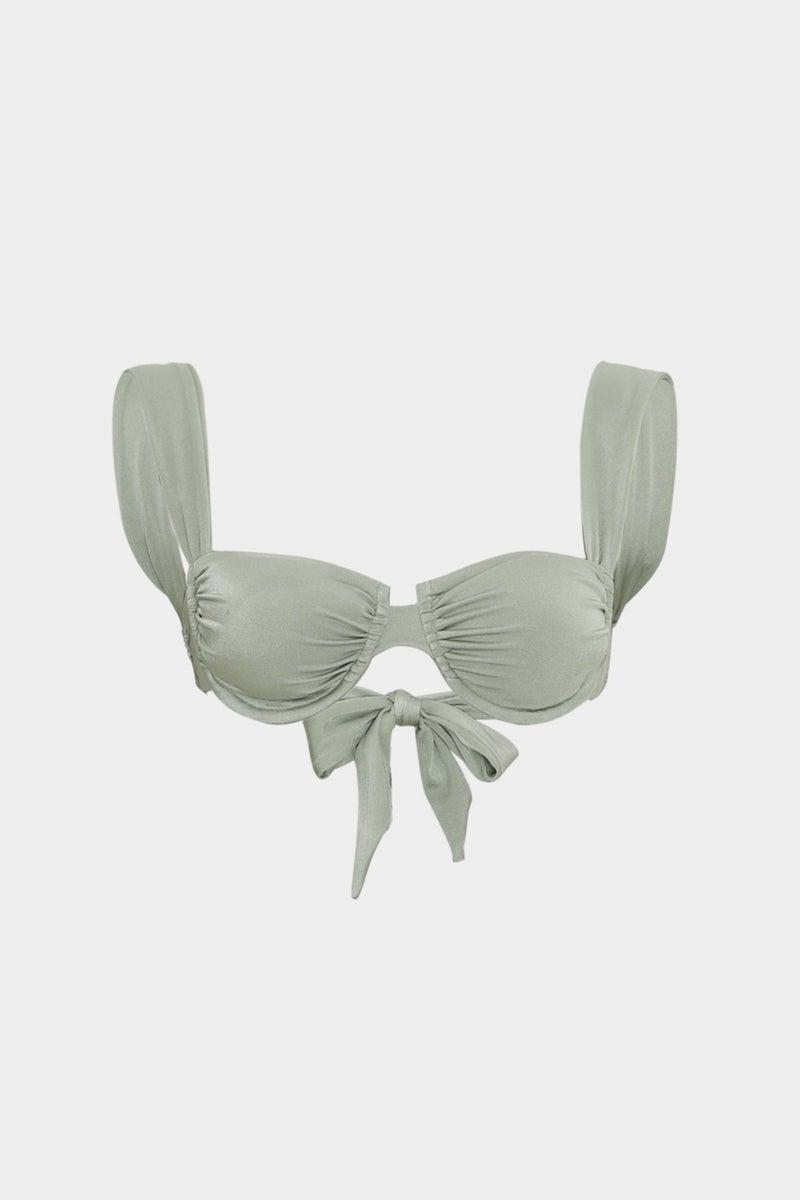Açelya Okcu Azalea Okcu Premium Strap Detailed Themis Fit Women's Bikini Top  - Image 2
