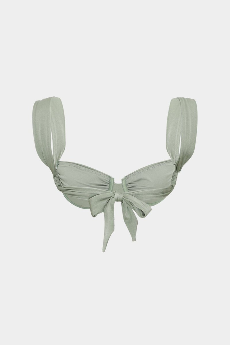 Açelya Okcu Azalea Okcu Premium Strap Detailed Themis Fit Women's Bikini Top  - Image 3