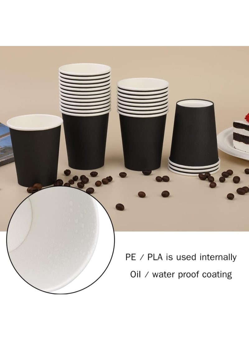 هانا أكواب ورقية سوداء 8 أونصة، 50 قطعة - Image 4