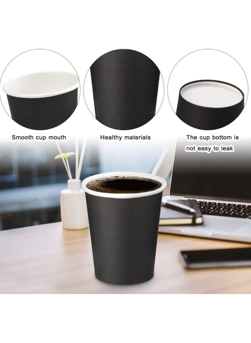 هانا أكواب ورقية سوداء 8 أونصة، 50 قطعة - Image 5