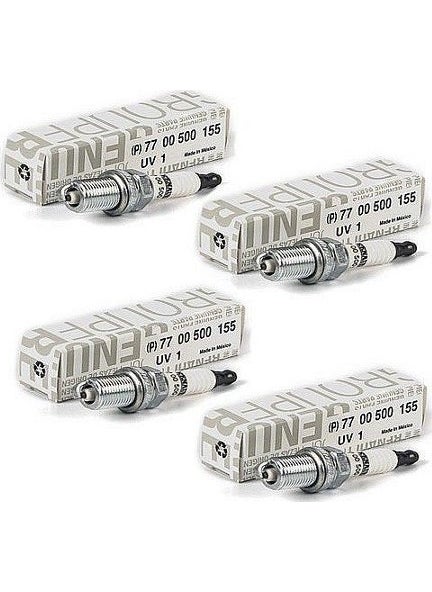 Mais - Renault Megane, Fluence, Clio 2, 3 Spark Plug Set 4 Pieces 7700500155 - Image 1