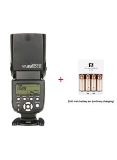 Yongnuo YN560III Three-generation 560IV Four-generation Top Flash For Canon Nikon Sony Universal Hot Boots-Color:YN560 III (positive Display Screen) +2500 MA Battery Set (general Charge)