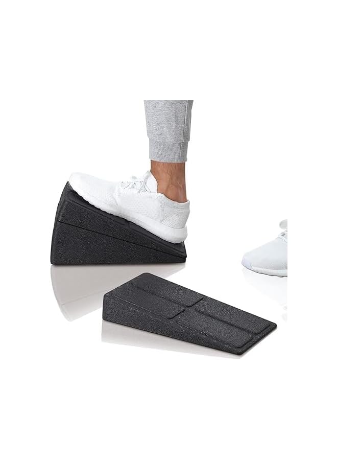 PROMASS Slant Board Physipromassapy Equipment Workout- 3pcs 12''Squat Wedge Calf Stretcher for Physical Therapy Equipment Fasciitis,Heel, Foot Stretching, Shin Splint and Calf Stretch Wedge Improve Lower Leg