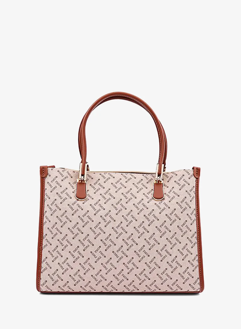 Cuple Women’s Patterned Tote Bag with Double Top Handles