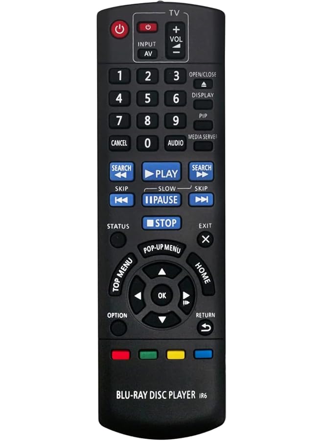 N2Qayb000577 Replaced Remote Control Compatible With Panasonic Blu Ray Disc Player Dmp Bd75Eb K Dmp Bd75Eg K Dmp Bd75 Dmp Bd75Ee K Dmp Bd75Eb Dmp Bd75 Dmp Bd75Ef K Dmp Bdt301