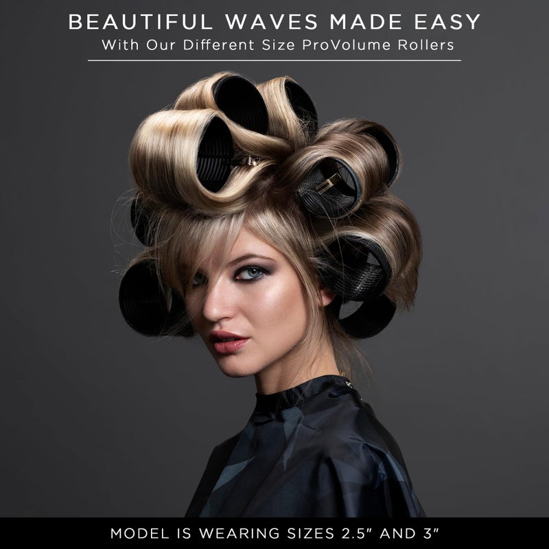 Fromm ProVolume 2" Self-Grip Ceramic Ionic Thermal Hair Rollers, 3 Count Large Salon Quality Hair Curlers for Medium and Long Hair, Blowouts, Curtain Bangs - Image 5