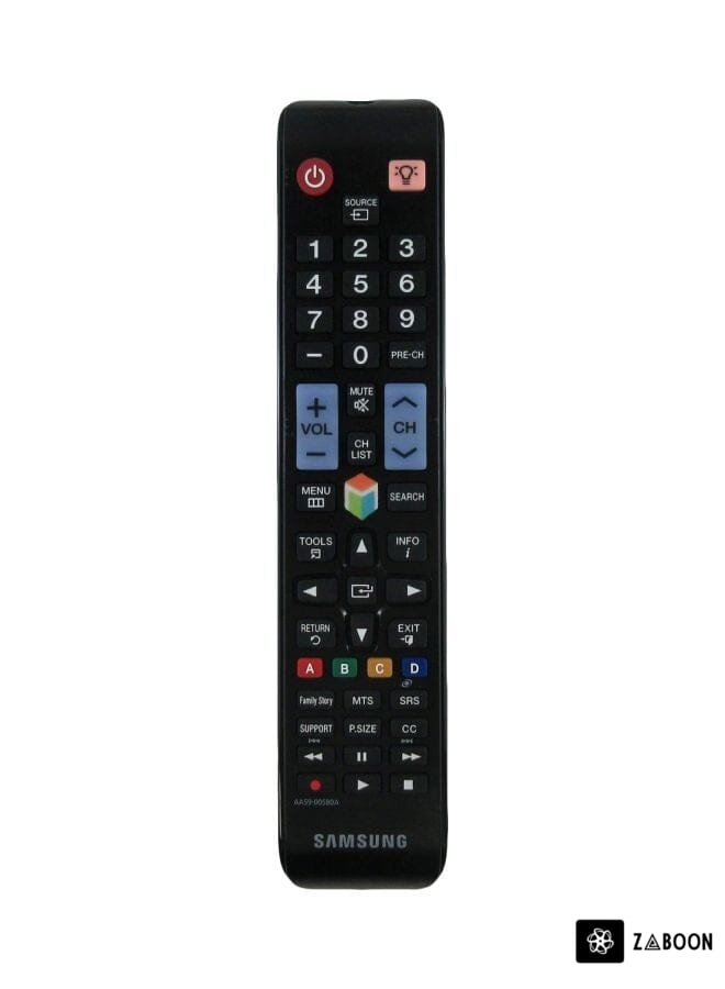 Zaboon Replacement Remote Control For Samsung TV 22x3.9x1.7cm Black
