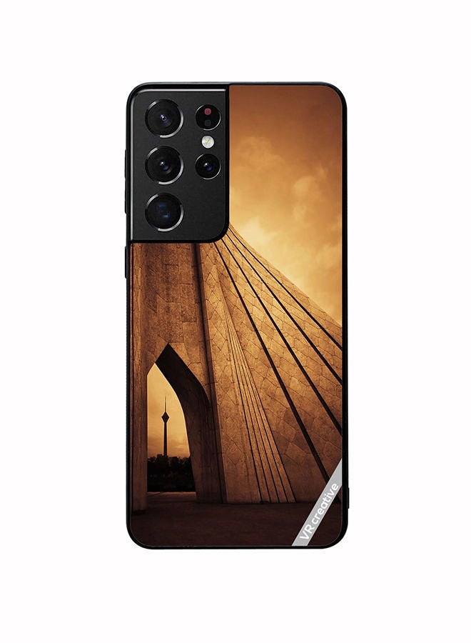 VR CREATIVE Protective Case Cover For Samsung Galaxy S21 Ultra 5G Tehran Iran Design Multicolour - Image 1