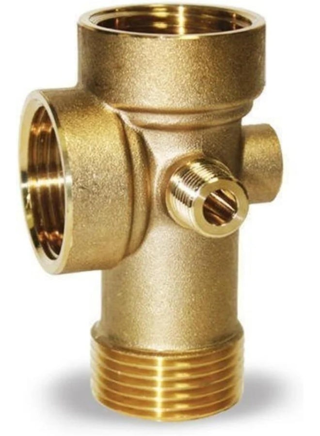 Biella Pressure Pump 5 Way Tee Connector For Pressure Vessels And Gauges 1" X 1/4" Bsp European Thread Suitable For Pressure Booster Pumps - Image 1