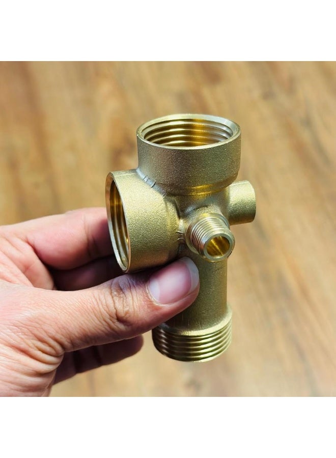 Biella Pressure Pump 5 Way Tee Connector For Pressure Vessels And Gauges 1" X 1/4" Bsp European Thread Suitable For Pressure Booster Pumps - Image 3