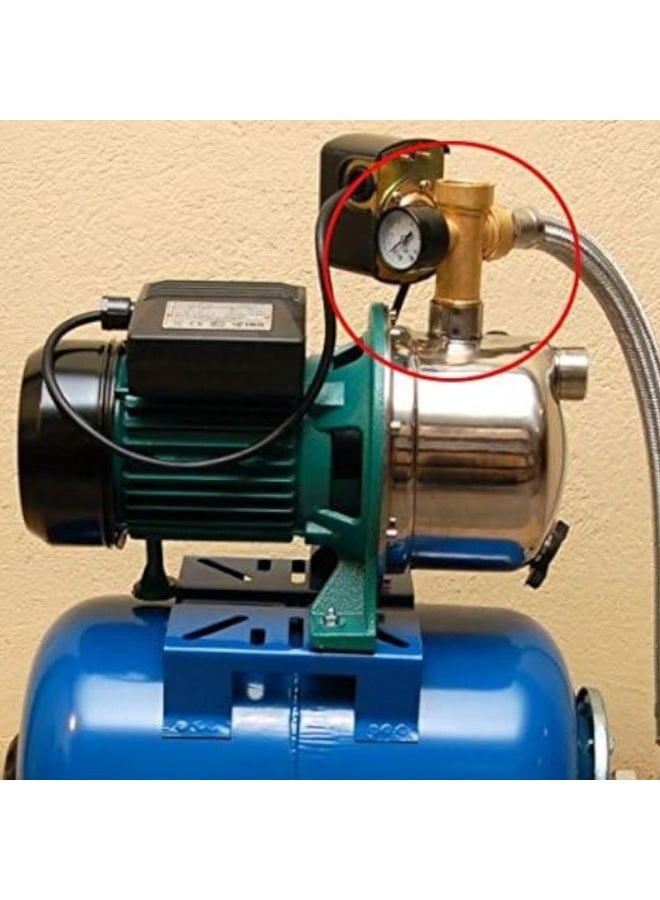 Biella Pressure Pump 5 Way Tee Connector For Pressure Vessels And Gauges 1" X 1/4" Bsp European Thread Suitable For Pressure Booster Pumps - Image 5