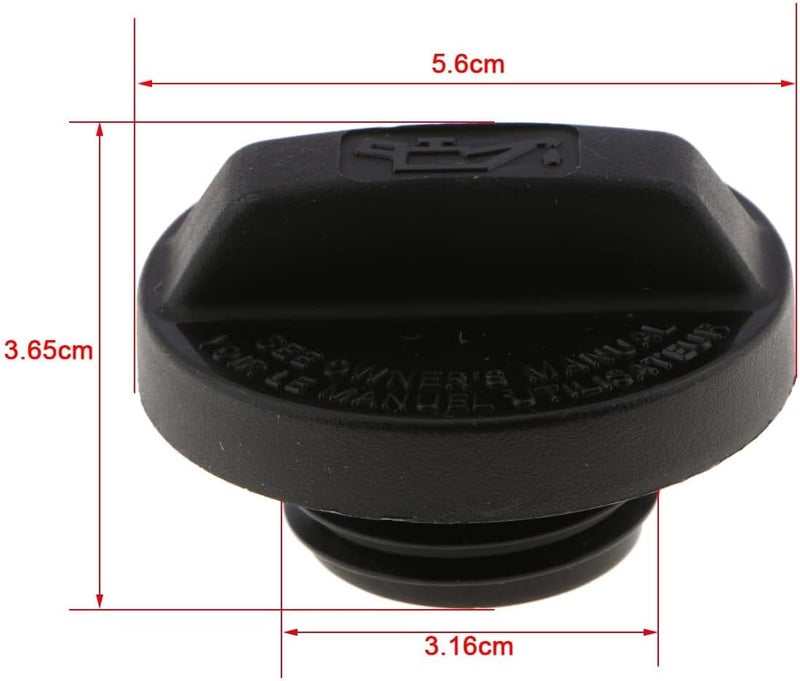 Pulchra Engine Oil Filler Cap Oil Tank Cover Car Oil Filler Cap Compatible with Honda Civic For CR-V Pilot Element Accord Odyssey 15610-RAA-A01,15610-P5G-000 Tiered purchase options - Image 2