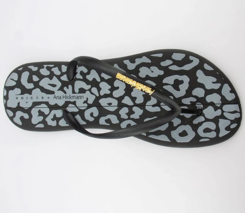 Voices Voices Women'S Flip Flops, Boat Animal - 002.00001, Color - Black