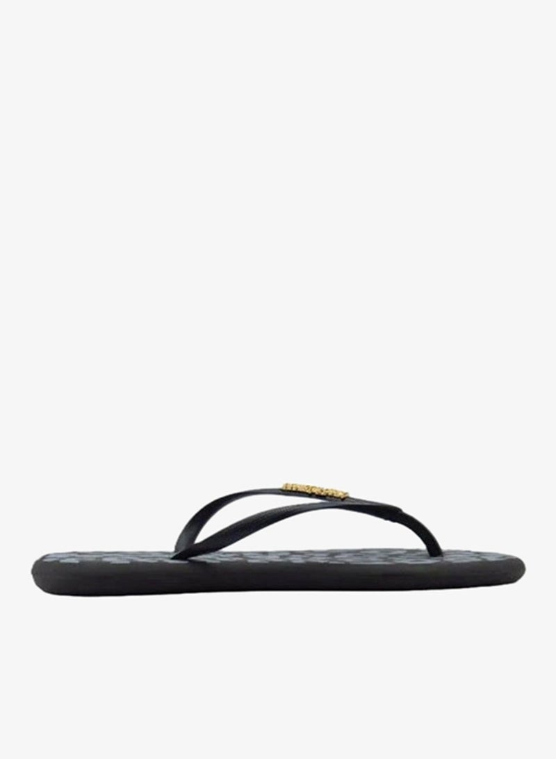 Voices Boat Animal  Women'S Flip Flops With Printed Sole Design And Matching Brand Design Strap - Black - Image 2