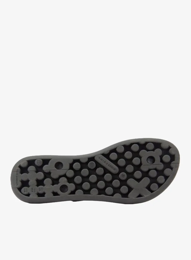 Voices Black-Black-Gold Boat Animal  Women'S Flip Flops With Printed Sole Design And Matching Brand Design Strap - Black for Women | Best Price UAE