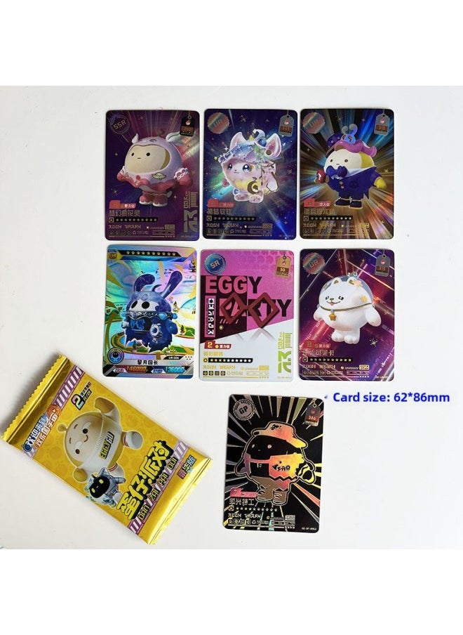 Generic - A Whole Box Of Egg Kapibalaka Flash Card Flash Card UR Card SSR Card Colorful Original God Animation Yuan Dream Star-Color:Genshin Impact 32 Bags/box (2 Types Of Packaging Boxes Are Sent Randomly) - Image 1