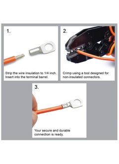 Duravel Duravel Copper Cable Lugs Ring Terminal Connectors,for Marine, Solar, Automotive Electric Home Applications etc(Pack-Of 10) (Cable-Size-35mm, Hole Size 8mm)  - Image 3