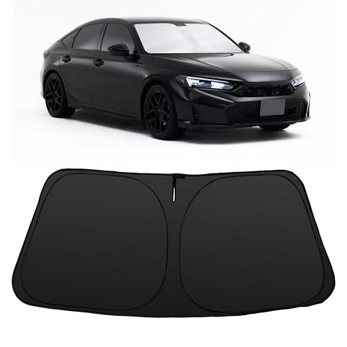 BDFHYK Windshield Sun Shade Accessories Compatible with 2022 2023 2024 2025 2026 Civic for Honda Foldable Sunshade Sun Visor Blocks UV - Image 1