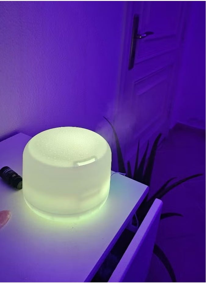 Arabest - Aroma Diffuser Essential Oil Air Humidifier With 7-Colour LED Light and Remote Control, 500ml, White - Image 1