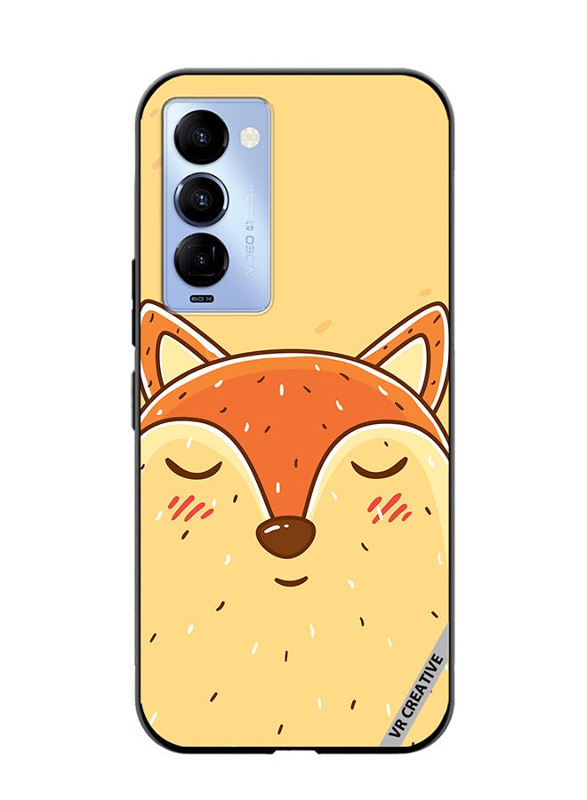 VR CREATIVE Protective Case Cover For Tecno Camon 18/18 P Sleeping Fox Design Multicolour - Image 1
