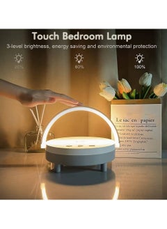 NAFO LED Night Light Table Lamps, Music Lamp Wireless Charger Portable Bluetooth Speaker Touch Lamp, Portable Bluetooth Speaker, Wireless Charging Nightstand Lamp ,Birthday Gifts for Women, Men, Dad, Mom  - Image 2