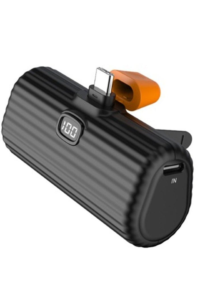 GREEN LION "Green Lion 5000mAh Compact Power Bank: Efficient Charging with Built-In Lightning Cable and USB-C Compatibility for Versatile Device Support" - Image 1