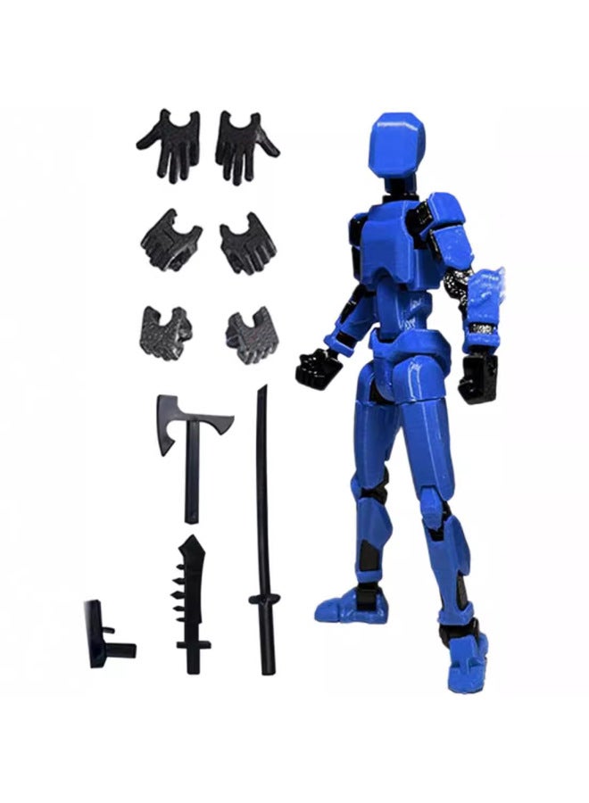 Multi-joint Movable Figure Hand Board Lucky 13 Doll Full Body Activity Robot Decompression To Play Artifact-Color:Second Generation Purple Bag 60g  - Image 5