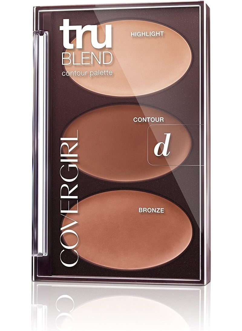 CoverGirl TruBlend Contour Palette Deep 0.28oz | Face Contour & Highlight Makeup Kit | Sculpt, Define & Blend | Long-Lasting Smooth Finish - Image 1