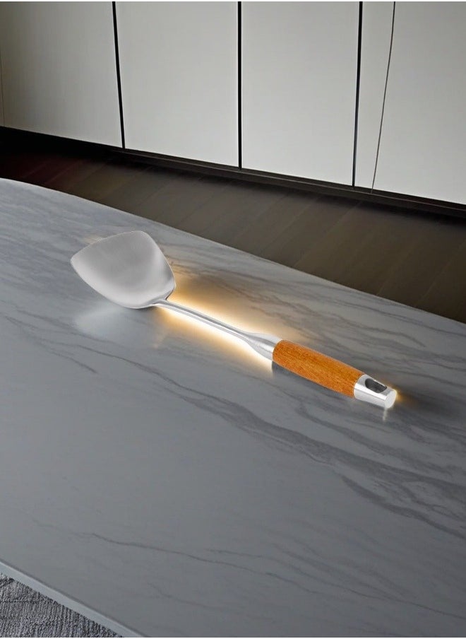 C&E C&E Stainless Steel Cooking Spatula with Wooden Handle  - Image 4