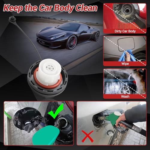 YITHSWAY Gas Cap 95995094 for Buick Allure LaCrosse, Cadillac DTS XLR SRX STS CTS, Chevy Aveo Colorado Corvette Express SSR, GMC Canyon Envoy Savana, Pontiac Astre G3 G5 G6 Montana, Saturn Ion Aura Fuel Cap - Image 4