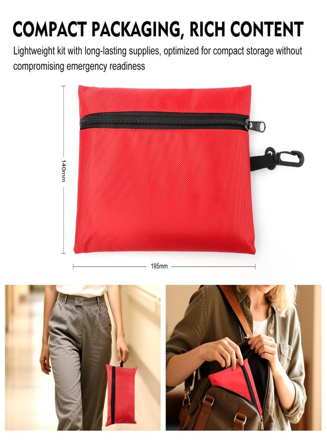 ABXMAS Mini First Aid Kit for Minor Cuts, Scrapes, Sprains, Burns, 194Pcs Compact Portable for Home, Car, Travel, Camping - Image 4