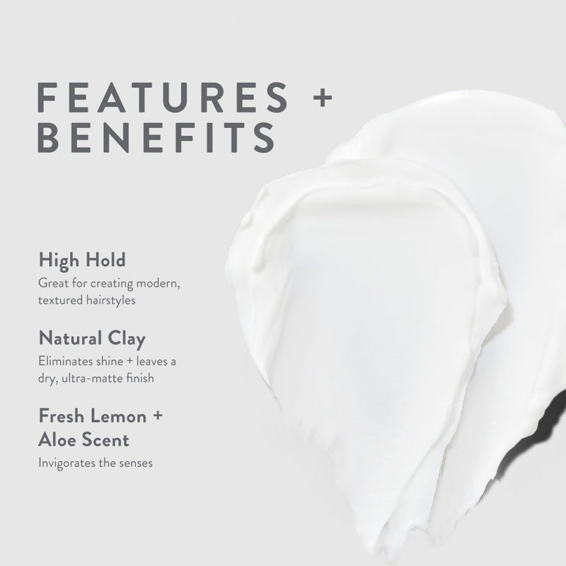 MITCH by Paul Mitchell Matterial Finishing Clay for Men, High Hold, Ultra-Matte Finish, For All Hair Types, 3 oz. - Image 3